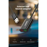 Лот: 21574374. Фото: 3. Звуковая карта UGREEN USB 2.0... Компьютеры, оргтехника, канцтовары