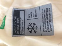 Лот: 5837881. Фото: 3. Пуховик пальто benetton 42-44. Одежда, обувь, галантерея