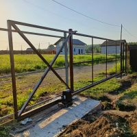Лот: 25049217. Фото: 10. Откатные ворота, каркас в собранном...