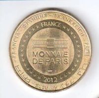 Лот: 5892506. Фото: 2. Франция 2012 жетон медаль Париж... Значки, медали, жетоны