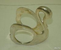 Лот: 11679271. Фото: 2. Кольцо для салфетки Лебедь (Q627... Антиквариат