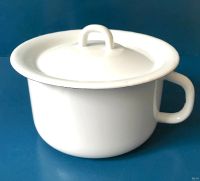 Лот: 5744924. Фото: 2. Горшок детский эмалированный с... Кормление и уход, гигиена