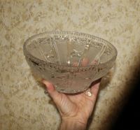 Лот: 21395675. Фото: 6. Большая хрустальная ваза на ножках...