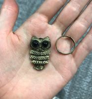 Лот: 16919233. Фото: 3. Комплект "Совы" серьги + кольцо. Красноярск