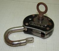 Лот: 14052975. Фото: 3. Замок навесной старинный ABUS... Коллекционирование, моделизм