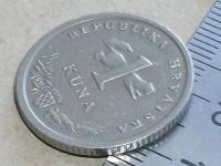 Лот: 16845730. Фото: 3. Монета 1 кун одна Хорватия 1993... Коллекционирование, моделизм
