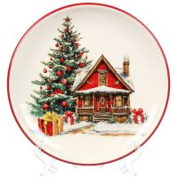 Лот: 25775719. Фото: 3. Тарелка доломит, 21х21х2.3 см... Домашний быт
