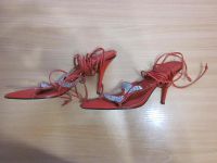 Лот: 13045404. Фото: 2. Босоножки красные, размер 36. Женская обувь