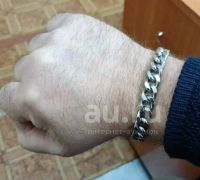 Лот: 25282155. Фото: 7. ★ Браслет мужской "Кубинская цепь...