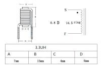 Лот: 18735577. Фото: 4. Индуктивность, дроссель 3,3 мкГн...