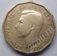 Лот: 216896. Фото: 2. Великобритания. 3 пенса 1943г... Монеты