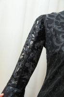 Лот: 12427357. Фото: 2. Черное платье из фигурной сетки. Женская одежда