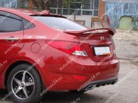Лот: 5990300. Фото: 3. Спойлер, Hyundai Solaris, Хендай... Авто, мото, водный транспорт
