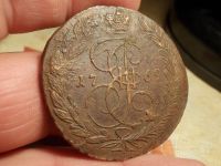 Лот: 15769053. Фото: 2. R! Редкость-Пятак 1769 года, ЕМ... Монеты