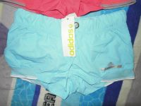 Лот: 4412877. Фото: 2. новые голубые шорты adidas с этикеткой... Женская одежда