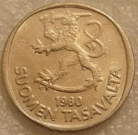 Лот: 8290574. Фото: 2. 1 марка 1980 Финляндия. Монеты