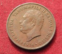 Лот: 20128211. Фото: 2. Самоа 2 сене, 1974 г. Монеты