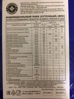 Лот: 10088816. Фото: 2. Индивидуальный рацион питания... Продукты