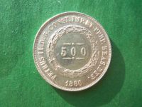 Лот: 19501651. Фото: 6. Бразилия 500 рейс 1860 г., серебро...