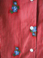 Лот: 20661878. Фото: 3. Рубашка хлопок красная с цветами... Одежда, обувь, галантерея