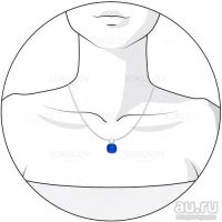 Лот: 8439893. Фото: 2. Подвеска из серебра с синим кристаллом... Ювелирные изделия, бижутерия, часы