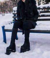 Лот: 7628735. Фото: 2. Готическая обувь. Demonia stack... Женская обувь