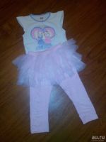 Лот: 8609962. Фото: 2. Леггинсы -юбка на 3 -4 года. Одежда и аксессуары