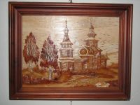 Лот: 15989. Фото: 2. Картина ''Церковь'' деревенский... Для дачи, дома, огорода, бани, парка