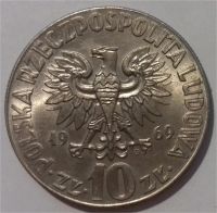 Лот: 8152318. Фото: 2. 10 злотых 1969 год. Польша. Николай... Монеты