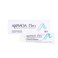 Лот: 23988279. Фото: 3. Акриол ПРО крем 2,5%+2,5% 30г. Красота и здоровье