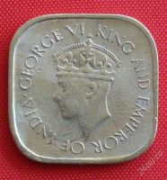 Лот: 1792752. Фото: 2. (№1584/LF) 5 центов 1944 (Цейлон... Монеты