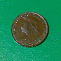 Лот: 2207600. Фото: 2. Великобритания фартинг 1897 Королева... Монеты