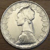 Лот: 15168770. Фото: 2. 500 лир 1965г. Корабли Колумба... Монеты