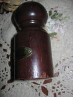Лот: 11305282. Фото: 8. Антикварная большая солонка дерево...