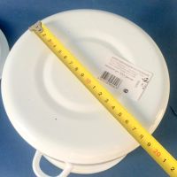 Лот: 5804786. Фото: 11. Кастрюля 5,5 л эмалированная белая...