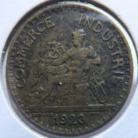 Лот: 3729804. Фото: 2. Франция 1 франк 1923г. Монеты