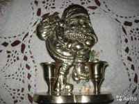 Лот: 5975031. Фото: 2. Подсвечник настольный Санта бронза... Предметы интерьера