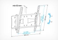 Лот: 8277586. Фото: 2. Кронштейн для LCD/LED тв 32"-60... Аксессуары