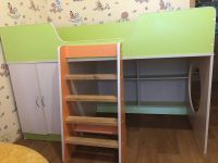 Лот: 11717922. Фото: 2. Кровать детская и шкаф. Детская мебель