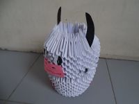 Лот: 17548040. Фото: 2. Модульное оригами в виде бычка. Ручная работа
