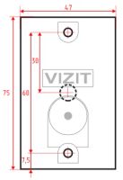 Лот: 12233708. Фото: 2. Кнопка выхода Vizit Exit 300M... Двери, окна, фурнитура