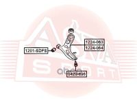 Лот: 24757586. Фото: 2. Рычаг Передний Нижний Правый ASVA... Красноярск