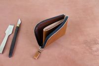 Лот: 21731474. Фото: 2. Компактный кошелёк на молнии... Ручная работа