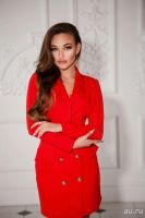 Лот: 13227962. Фото: 2. Красное платье-пиджак прямого... Женская одежда
