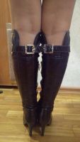 Лот: 10439890. Фото: 2. осенние высокие сапоги р.38 коричневая... Женская обувь