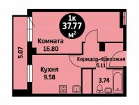Лот: 10580520. Фото: 3. Продам 1-ком. ЖК "Уютный дом на... Недвижимость