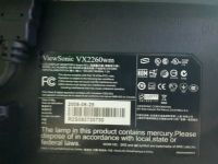 Лот: 10087870. Фото: 2. Монитор 22" ViewSonic VX2260WM. Мониторы, проекторы