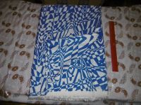 Лот: 10993949. Фото: 4. Отрез бело-синей ткани производства... Красноярск