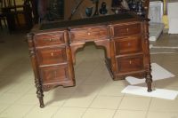 Лот: 13870026. Фото: 2. Кабинетный письменный стол 19... Антиквариат