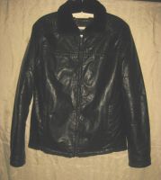 Лот: 19788980. Фото: 2. Фирменная кожаная куртка на меху... Мужская одежда